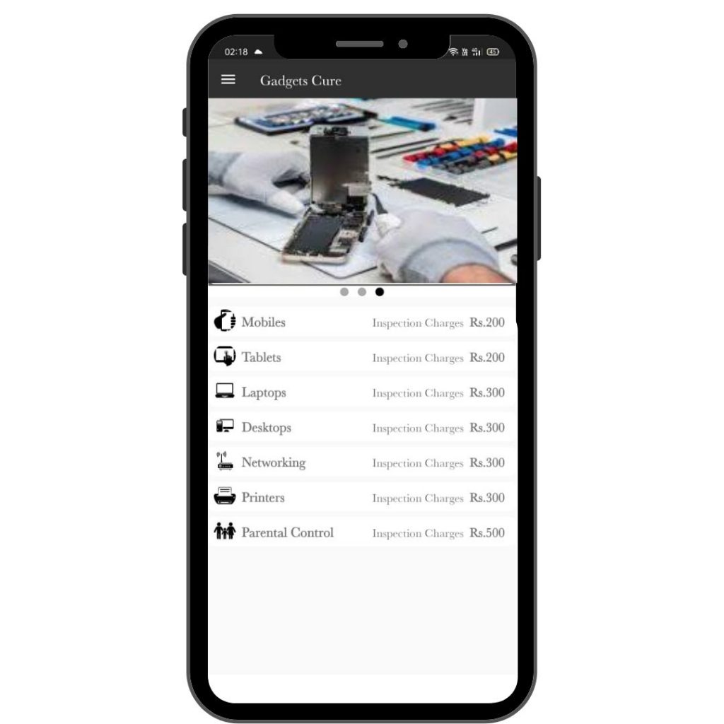 Download GadgetsCure App for mobile repair in pune